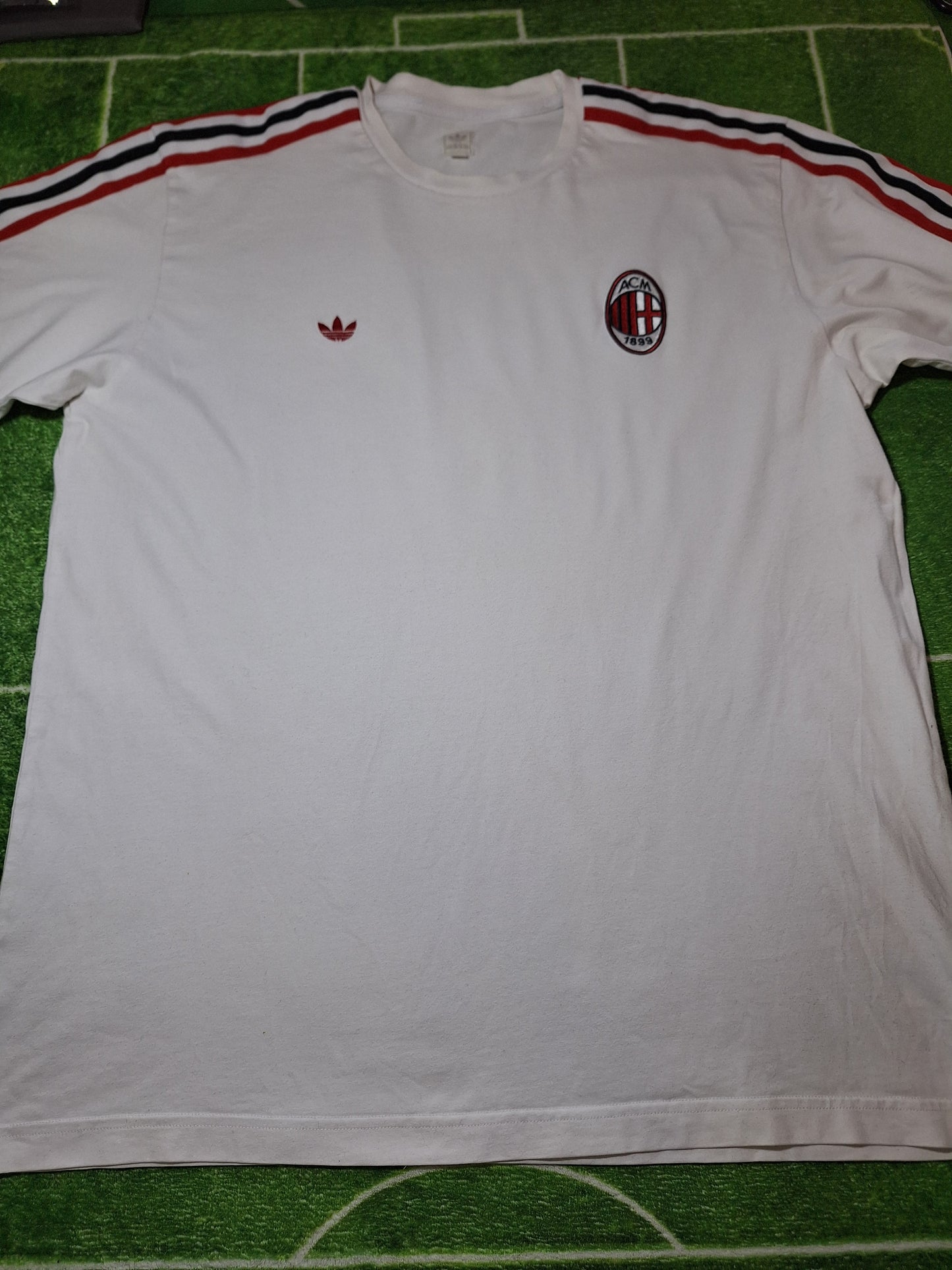 AC MIlan 2007 Adidas Originals casual cotton tee, XL