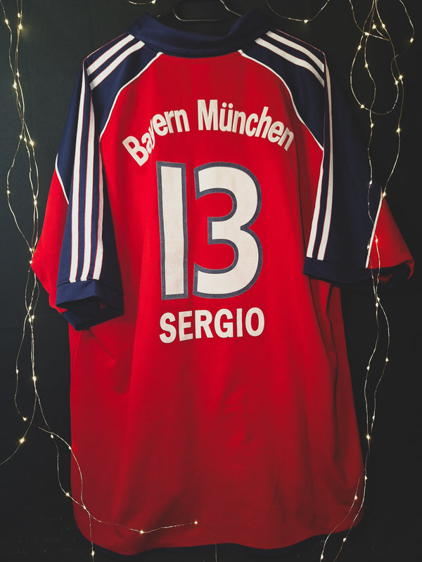 Tricou de fotbal Bayern München 2000-2001 acasă, Paulo Sergio 13, XXL