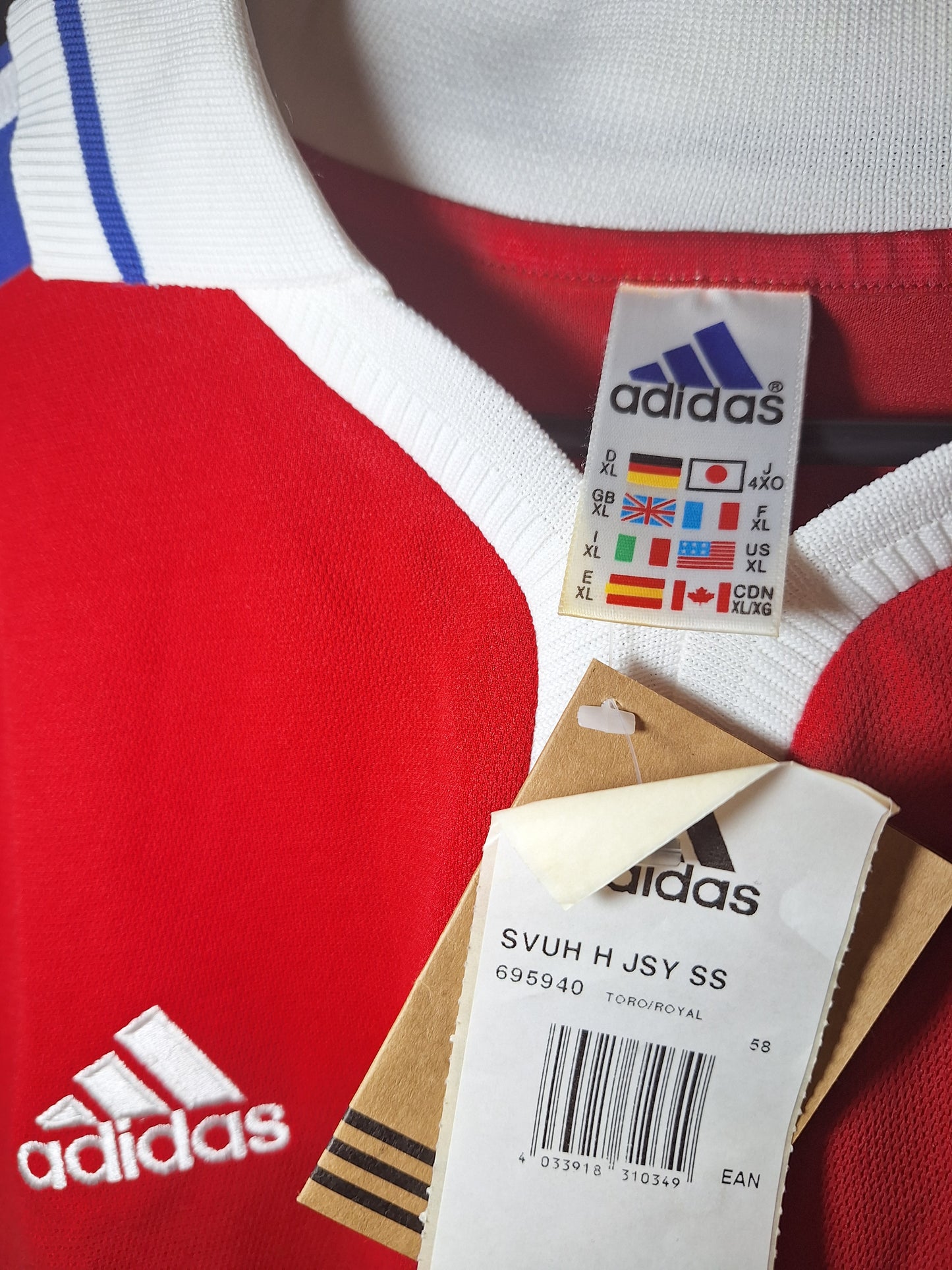 Tricou de fotbal SpVgg Unterhaching 2000-2001 acasă, nou cu etichetă, XL