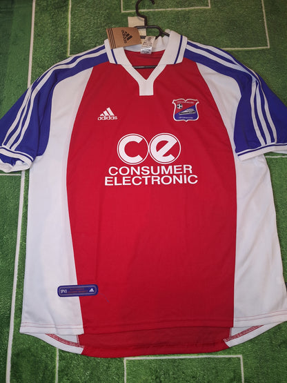 Tricou de fotbal SpVgg Unterhaching 2000-2001 acasă, nou cu etichetă, XL