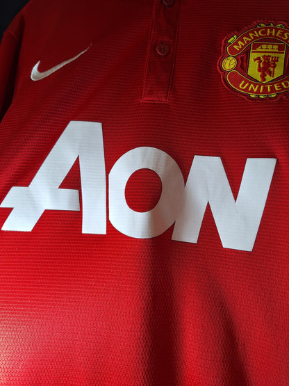 Tricou de fotbal Manchester United 2013-2014 acasă, Nani 17, M