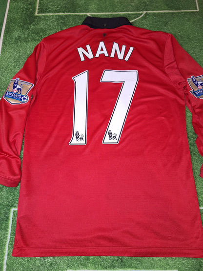 Tricou de fotbal Manchester United 2013-2014 acasă, Nani 17, M