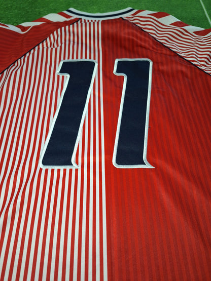 Tricou de fotbal Danemarca 1986, Laudrup 11, L/XL