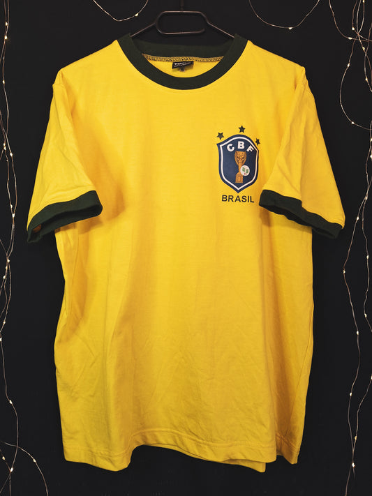 Tricou de fotbal Brazilia 1982 TOFFS remake, Leo Junior 6, L