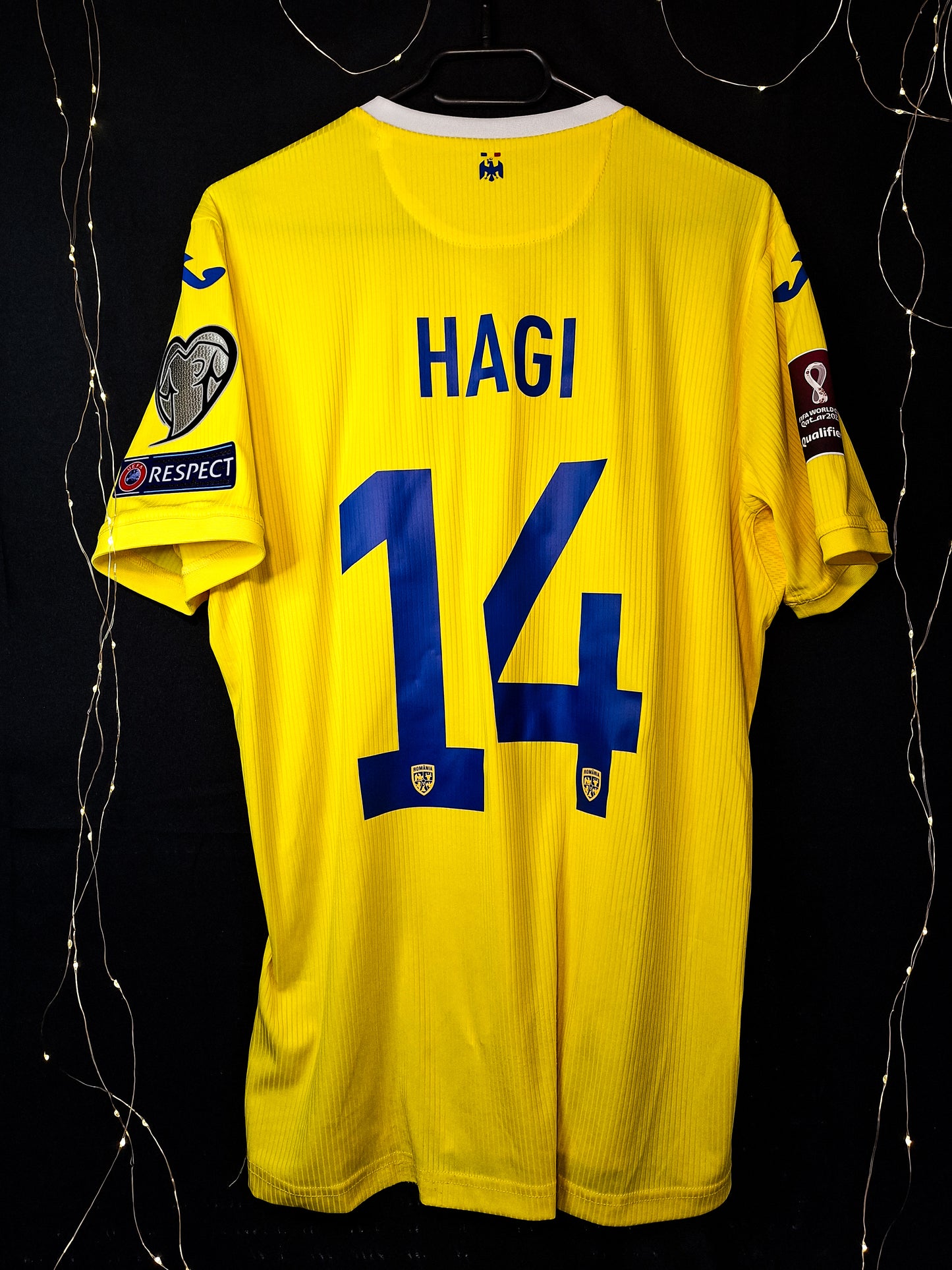 Romania 2021-2023 home shirt, Hagi 14, L
