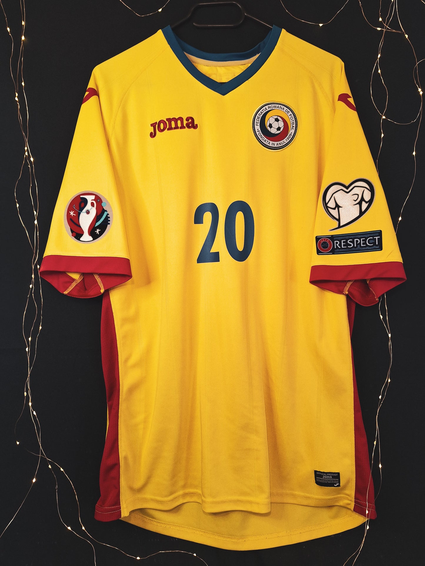 Tricou de fotbal România 2015-2017 acasă, Budescu 20, XL/XXL
