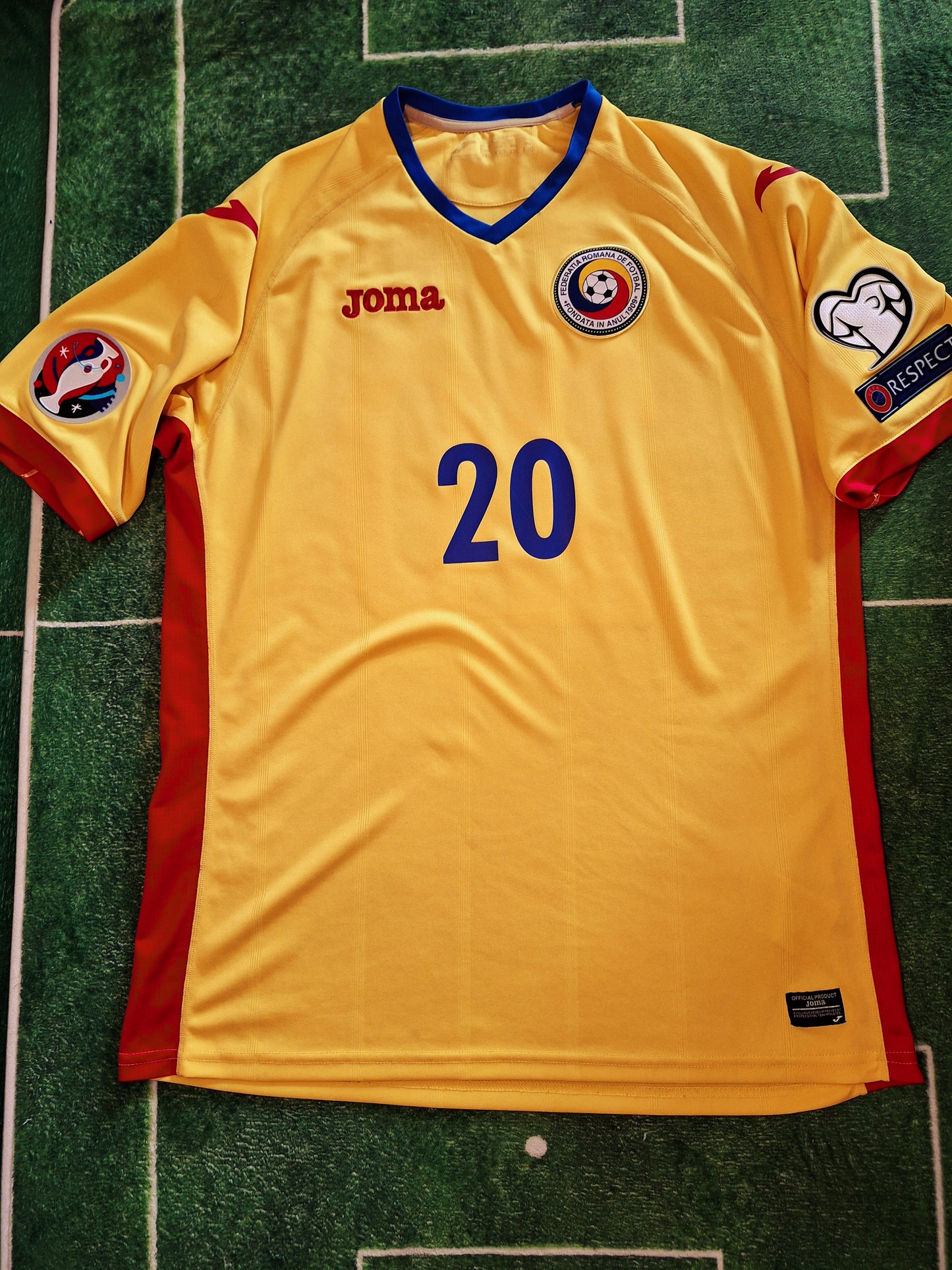 Tricou de fotbal România 2015-2017 acasă, Budescu 20, XL/XXL