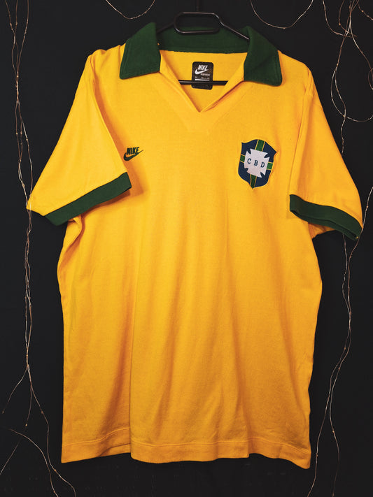 Tricou de fotbal Brazilia retro Nike, XL
