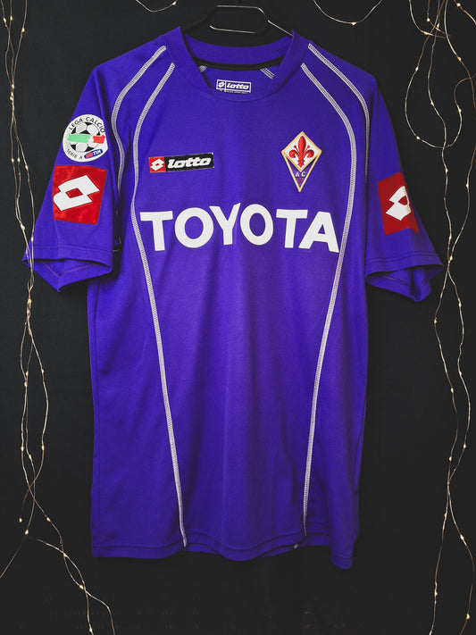 Tricou de fotbal Fiorentina acasă 2006-2007, Mutu 10, M