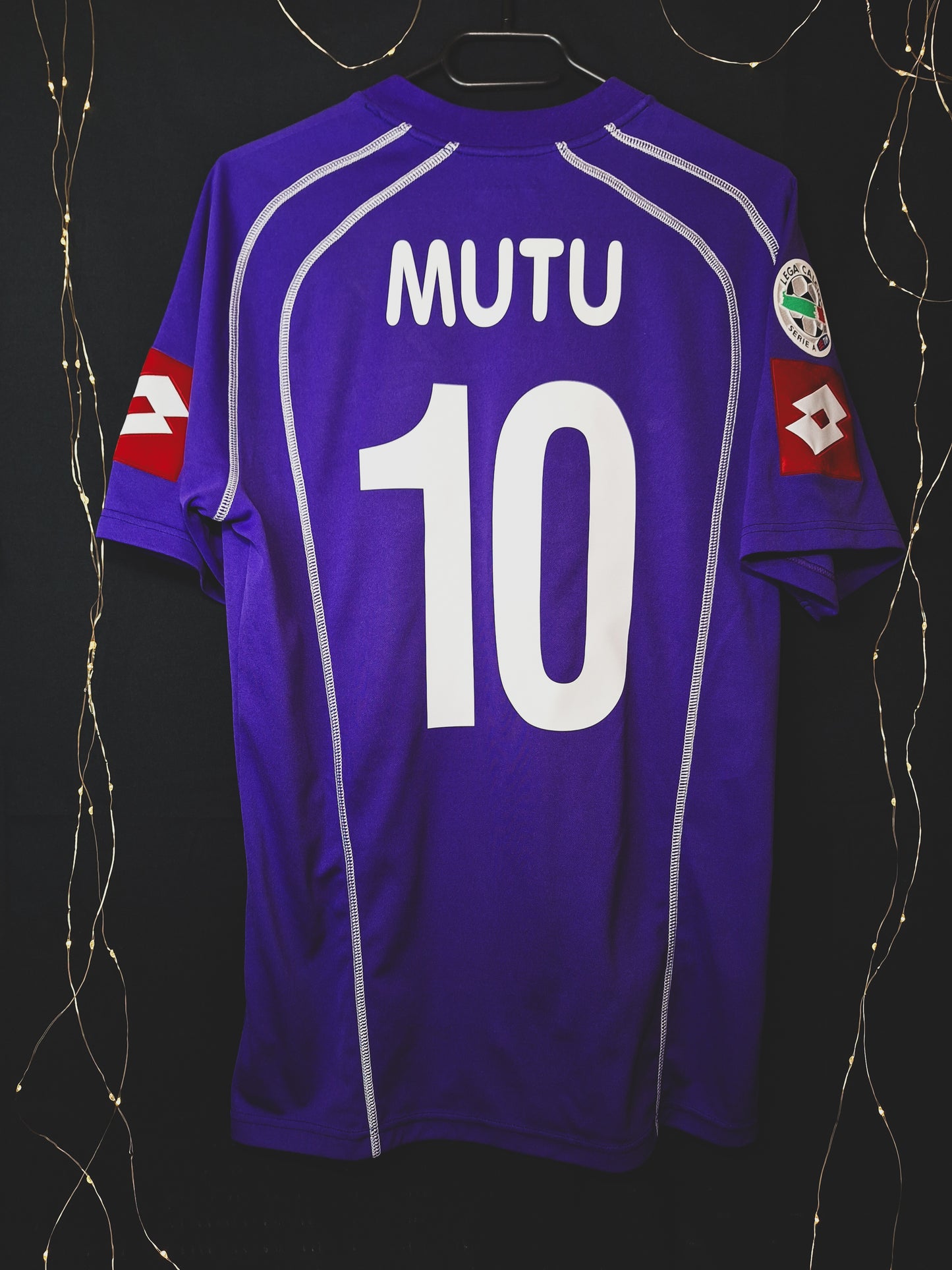 Tricou de fotbal Fiorentina acasă 2006-2007, Mutu 10, M