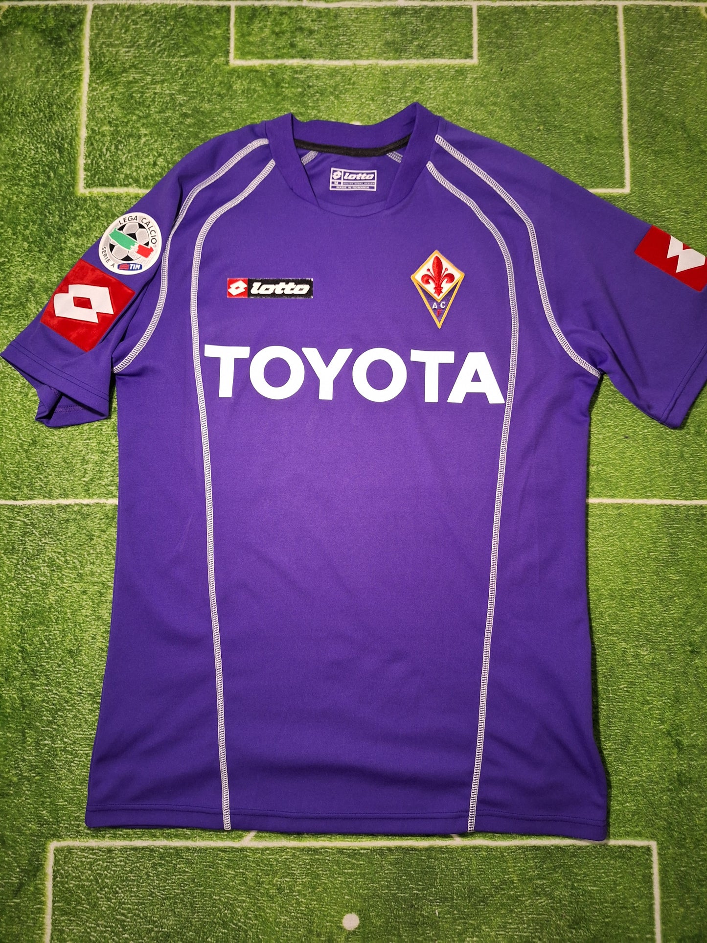 Tricou de fotbal Fiorentina acasă 2006-2007, Mutu 10, M