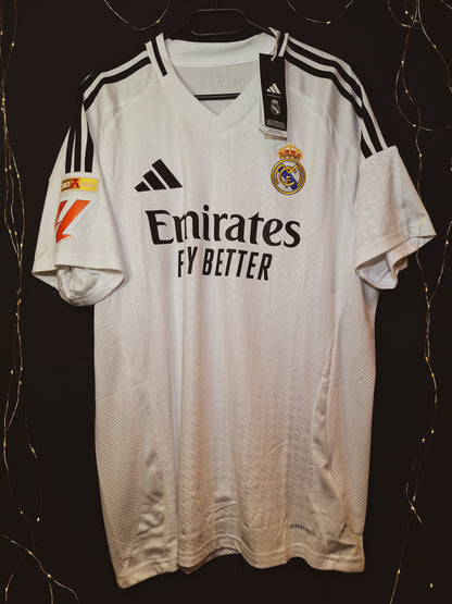 Tricou de fotbal Real Madrid 2024-2025 acasă, Mbappe 9, L