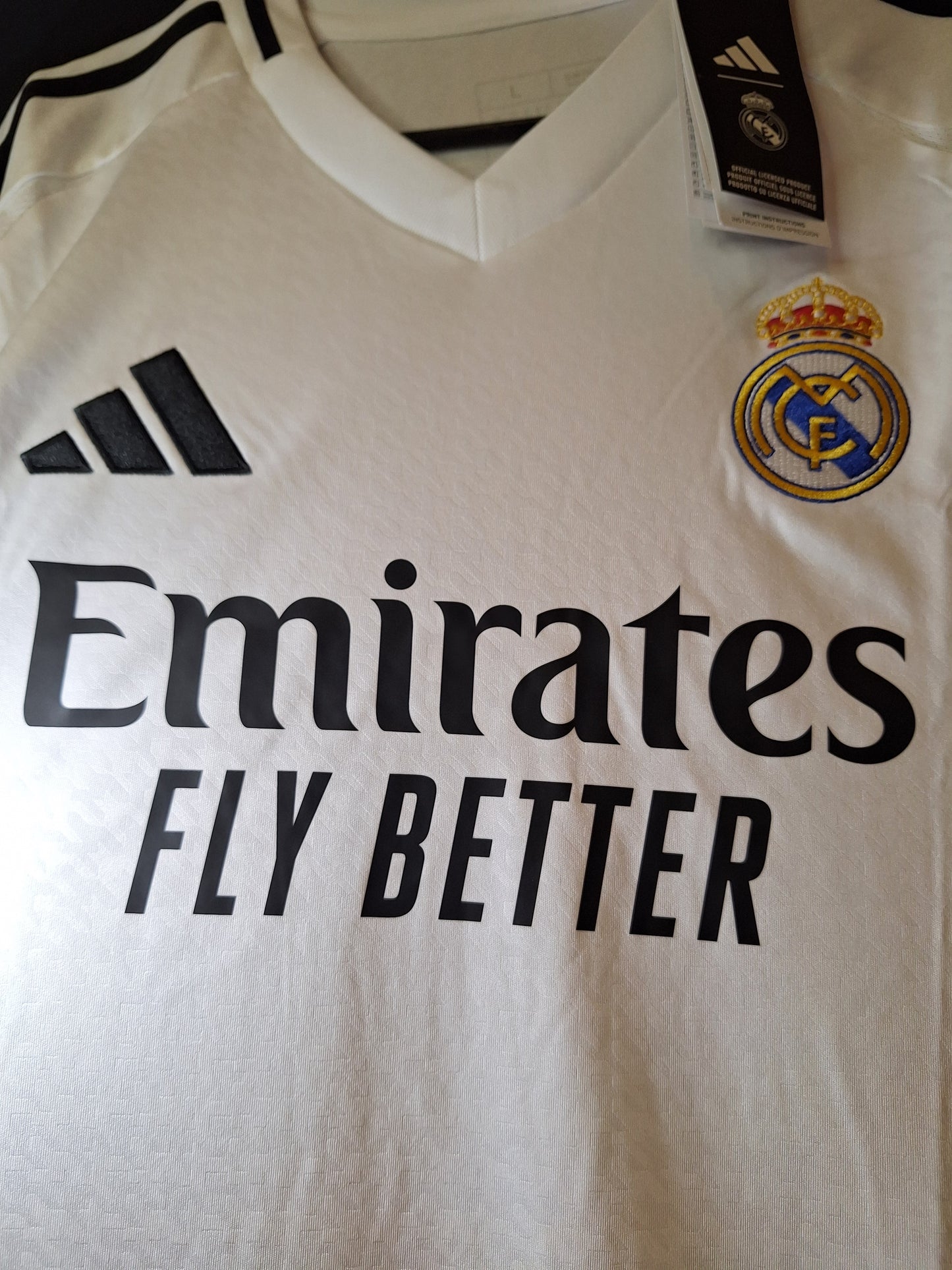 Tricou de fotbal Real Madrid 2024-2025 acasă, Mbappe 9, L