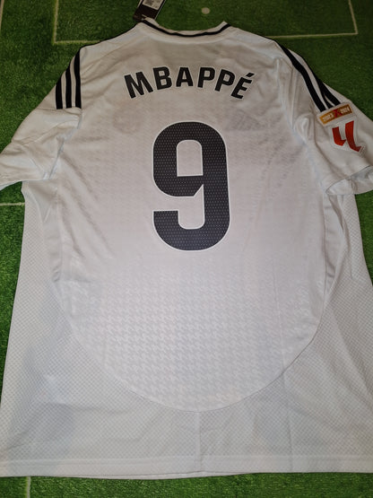 Tricou de fotbal Real Madrid 2024-2025 acasă, Mbappe 9, L