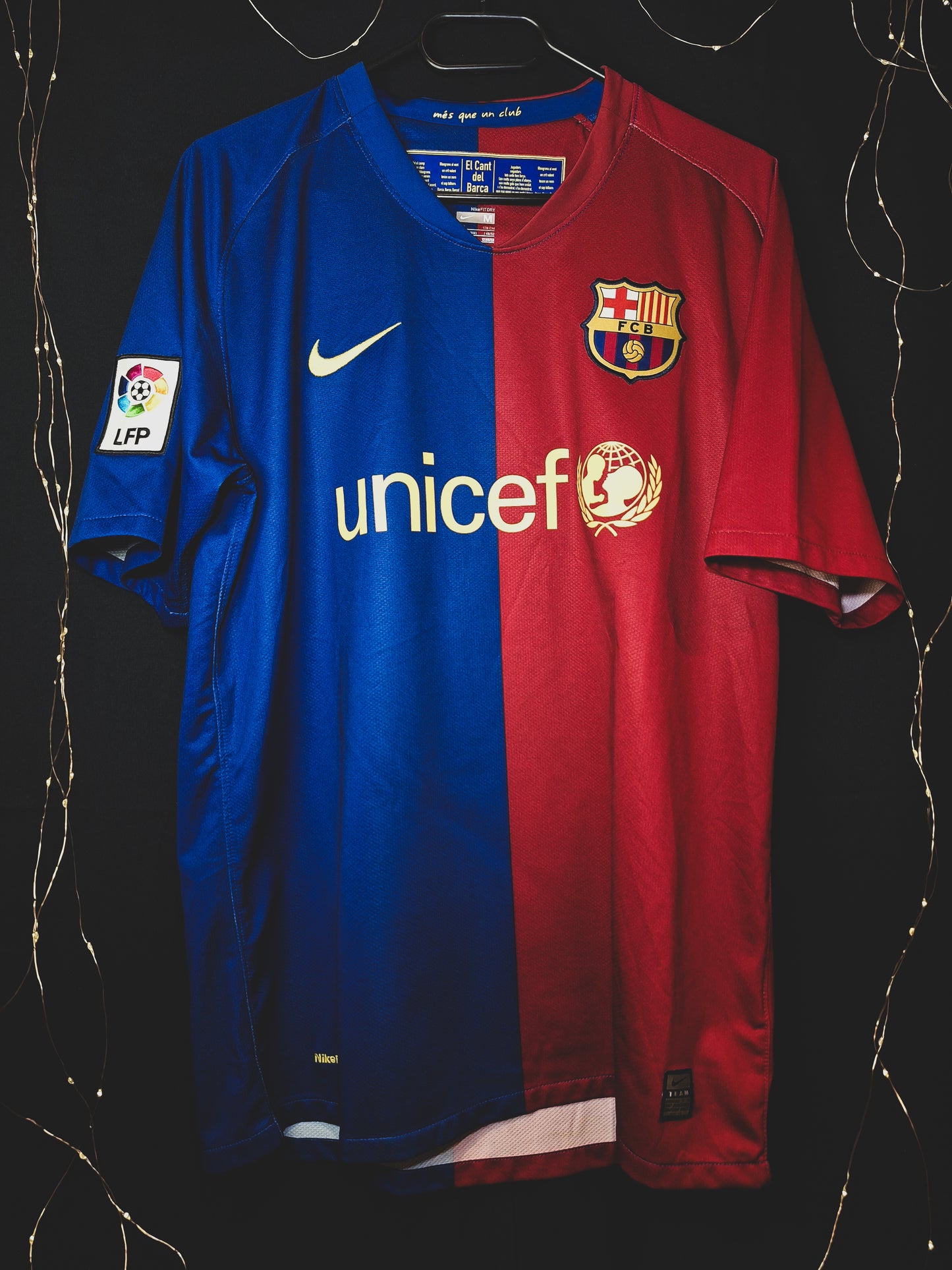 Barcelona 2008-2009 home shirt, Messi 10, M