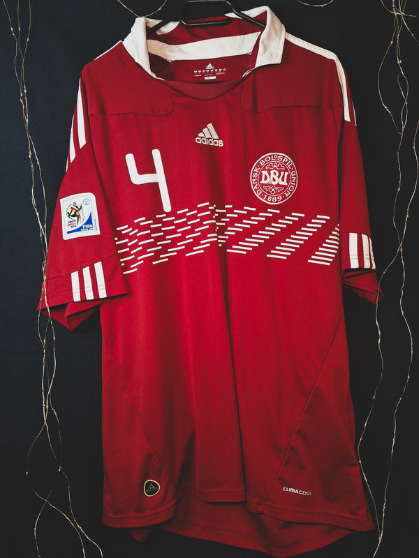 Tricou de fotbal Danemarca 2010 acasă, Agger 4, XL