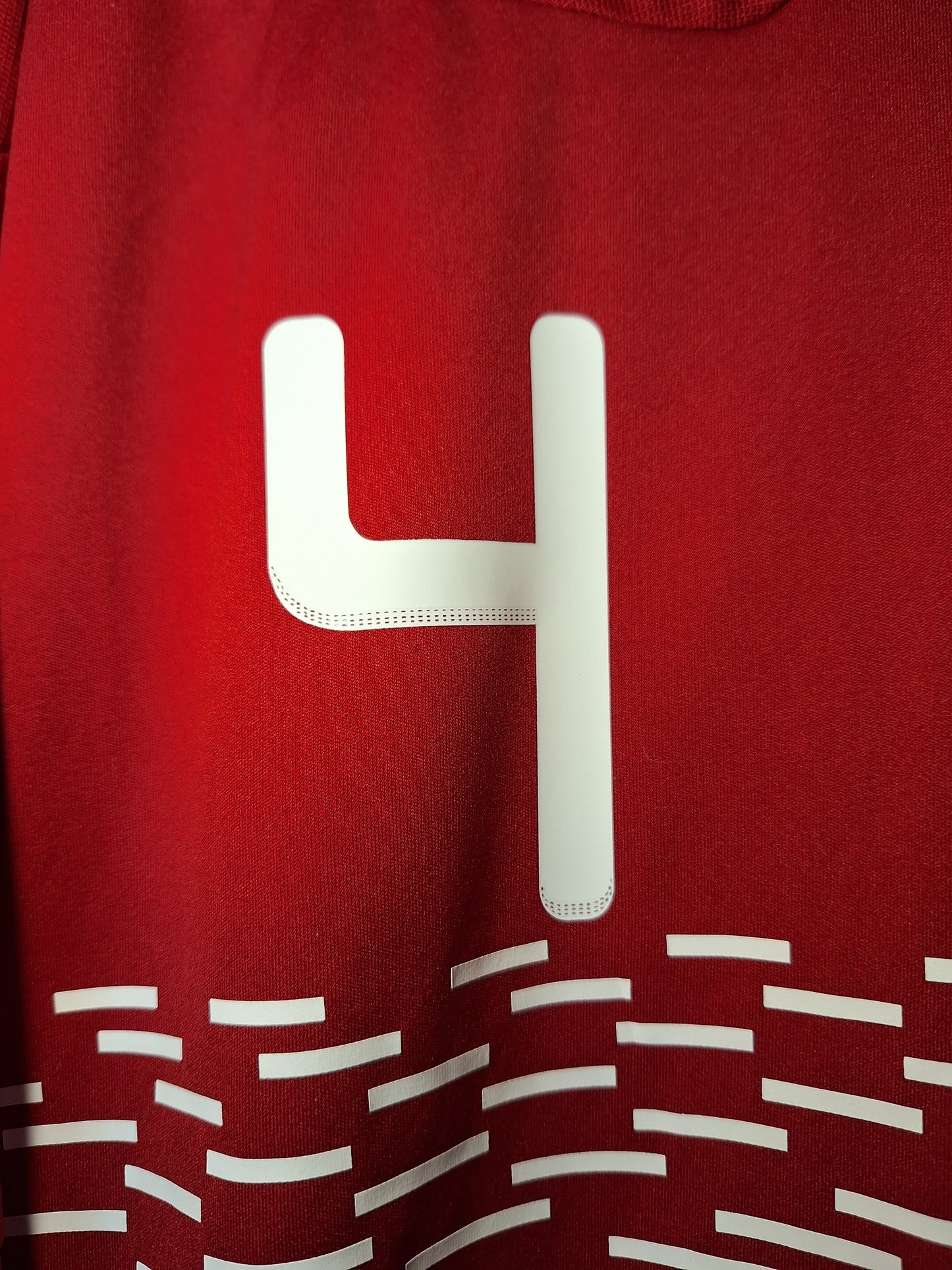 Denmark 2010 home shirt, Agger 4, XL