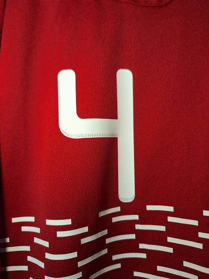 Denmark 2010 home shirt, Agger 4, XL