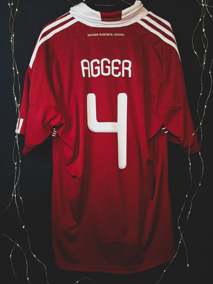Denmark 2010 home shirt, Agger 4, XL