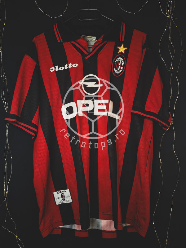 Tricou de fotbal AC Milan 1997-1998 acasă, Savicevic 10, M/L