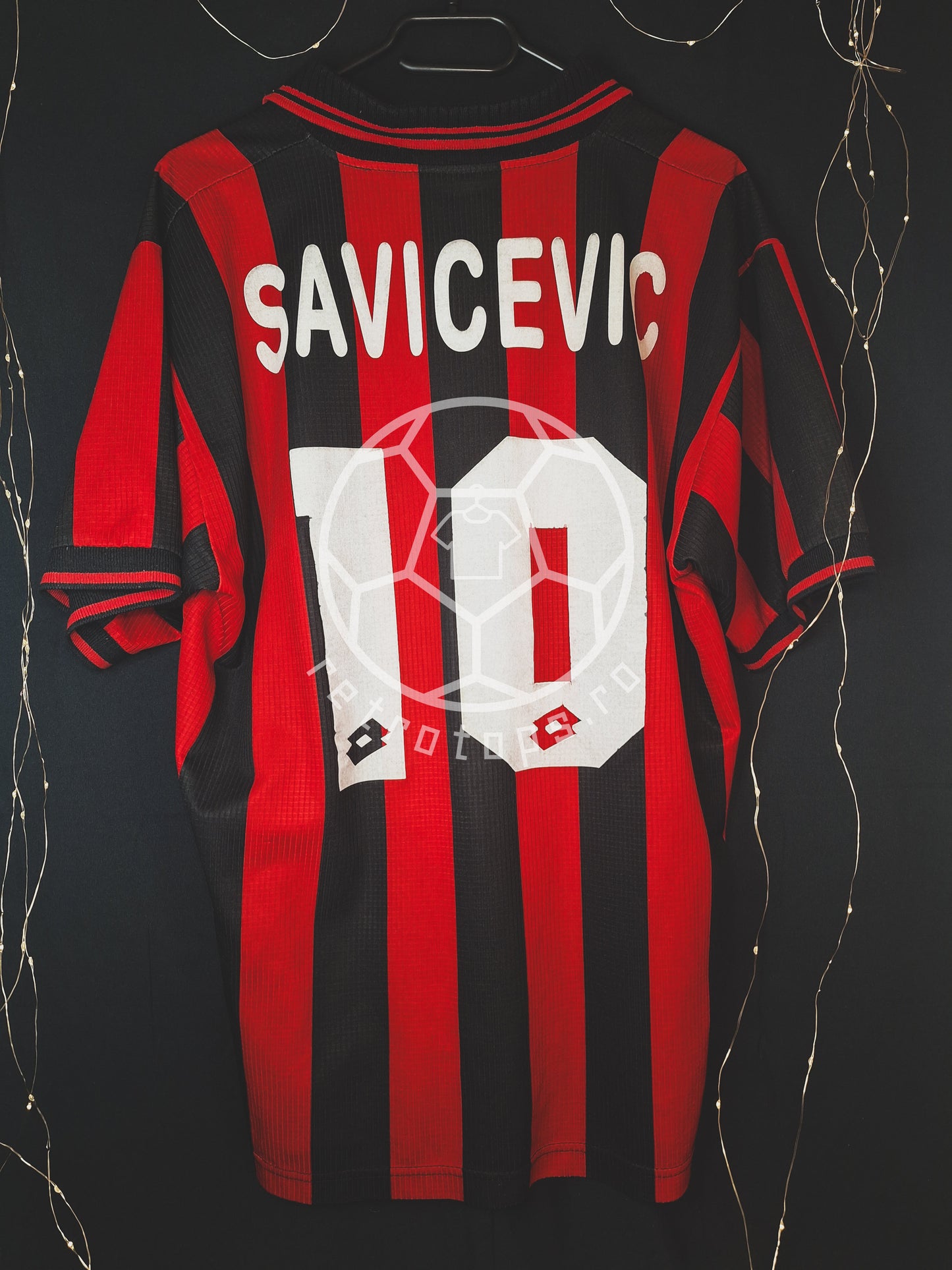 Tricou de fotbal AC Milan 1997-1998 acasă, Savicevic 10, M/L