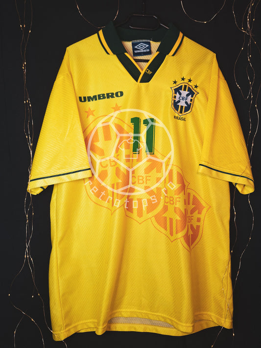 Tricou de fotbal Brazilia 1994-1997 acasă, Romario 11, XL