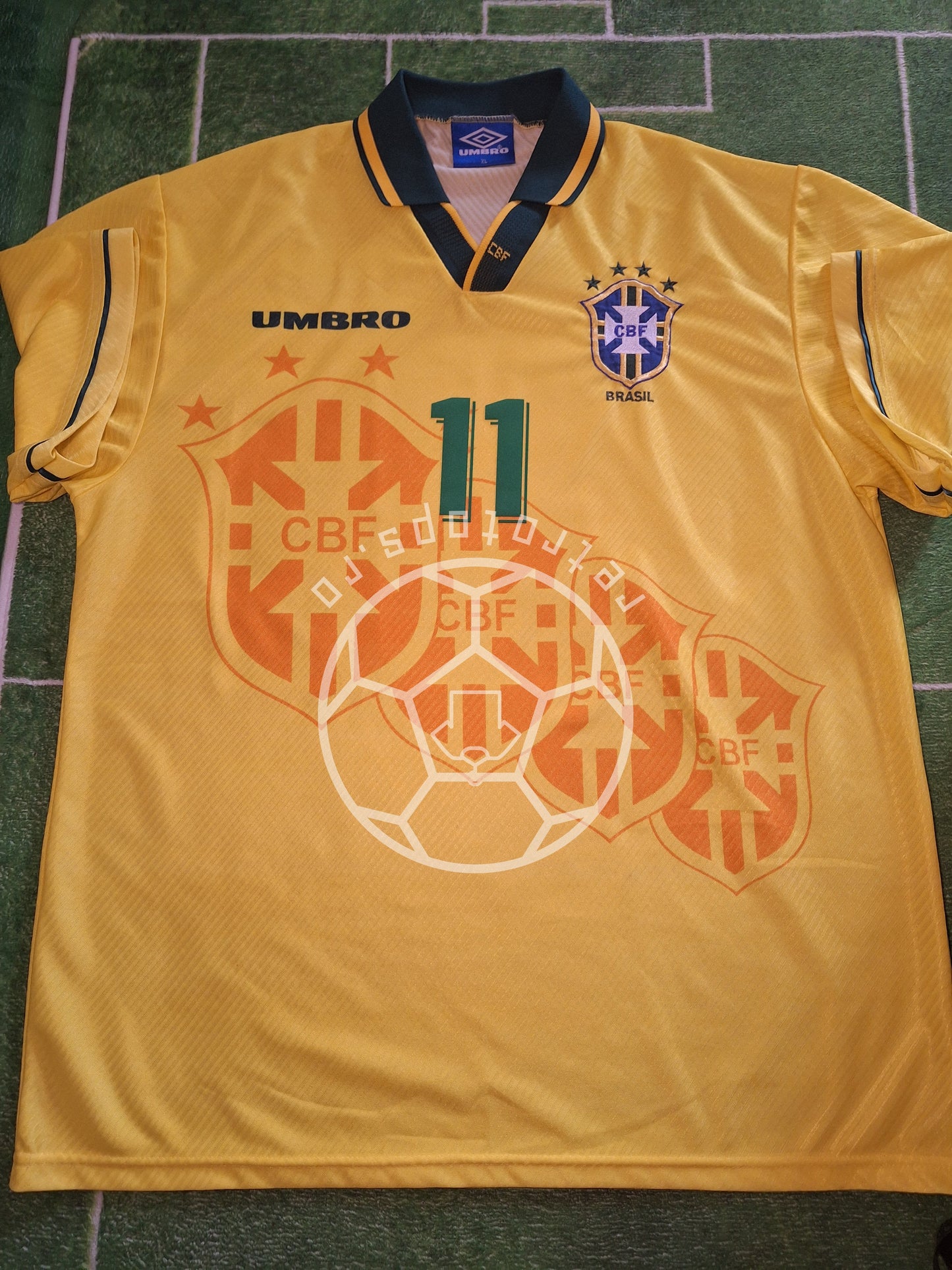 Tricou de fotbal Brazilia 1994-1997 acasă, Romario 11, XL