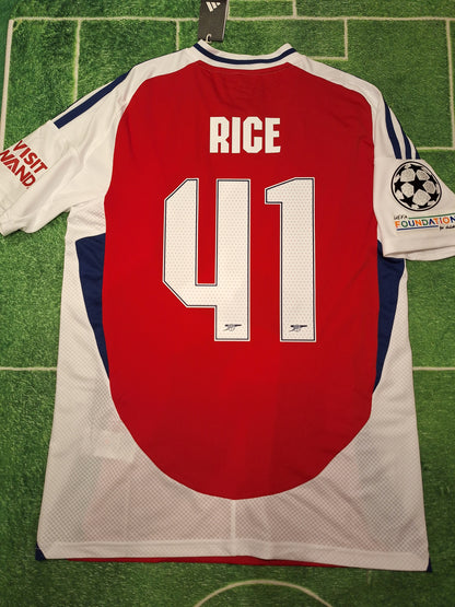 Arsenal 2024-2025 home shirt, Rice 41, M