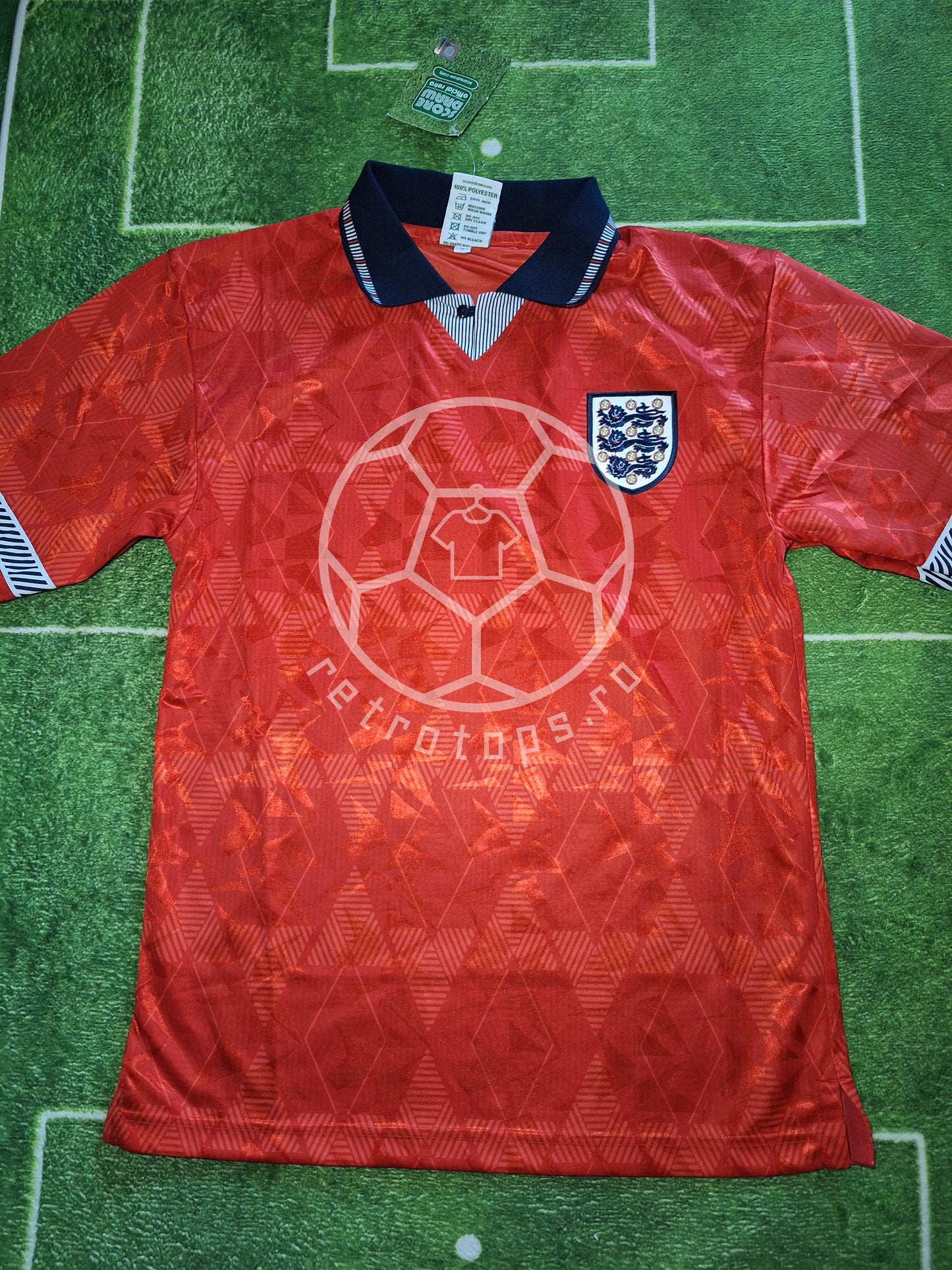 Tricou fotbal Anglia 1990 deplasare Score Draw, S