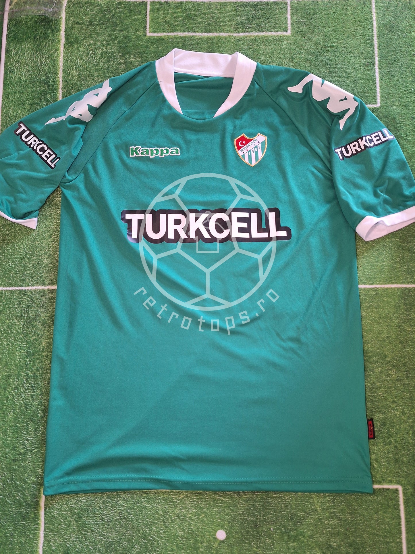 Tricou de fotbal Bursaspor 2008-2009 deplasare, Giani Kiriță 8, L/XL