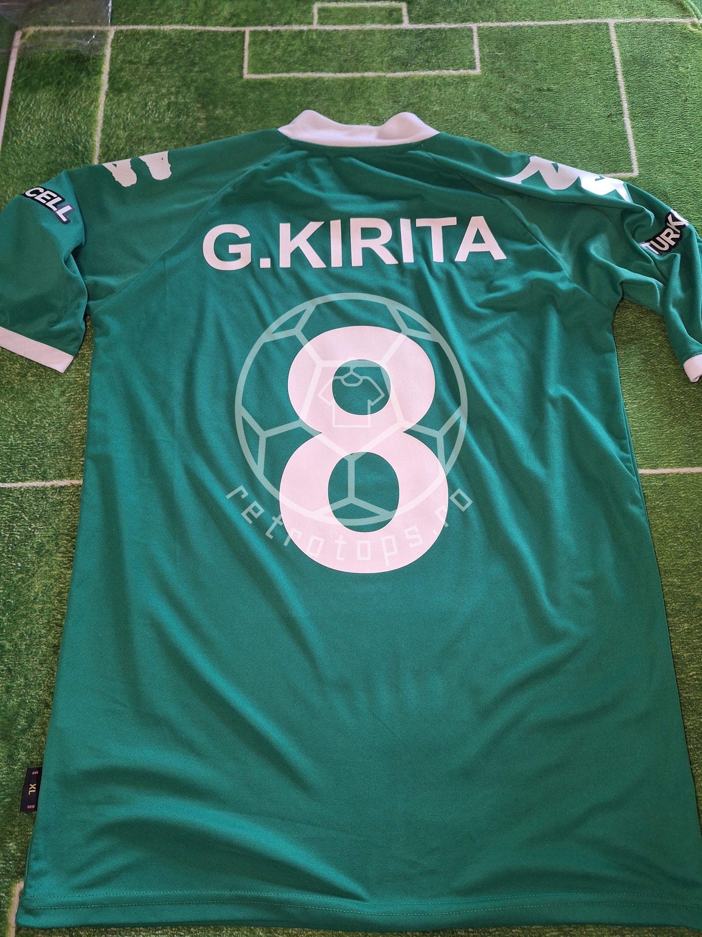 Tricou de fotbal Bursaspor 2008-2009 deplasare, Giani Kiriță 8, L/XL
