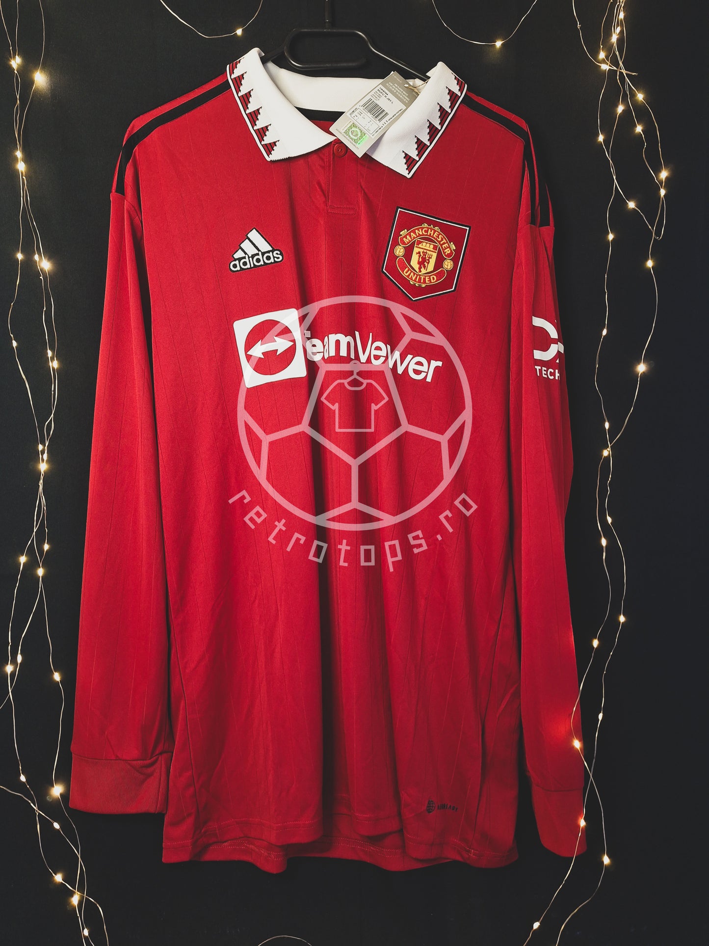 Tricou de fotbal Manchester United 2022-2023 acasă, Bruno Fernandes, L