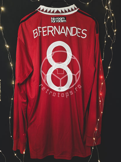 Tricou de fotbal Manchester United 2022-2023 acasă, Bruno Fernandes, L