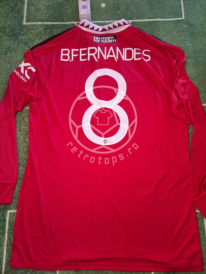Tricou de fotbal Manchester United 2022-2023 acasă, Bruno Fernandes, L