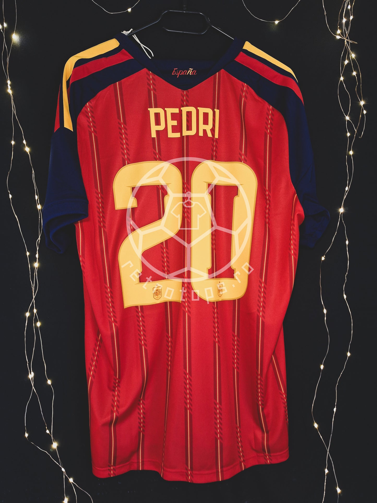 Spain 2026 home shirt, Pedri 20, L