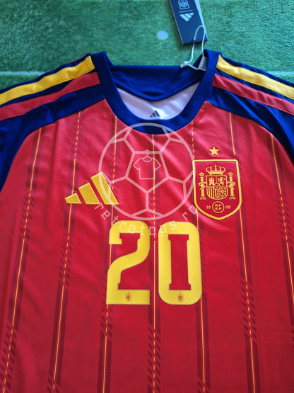Spain 2026 home shirt, Pedri 20, L