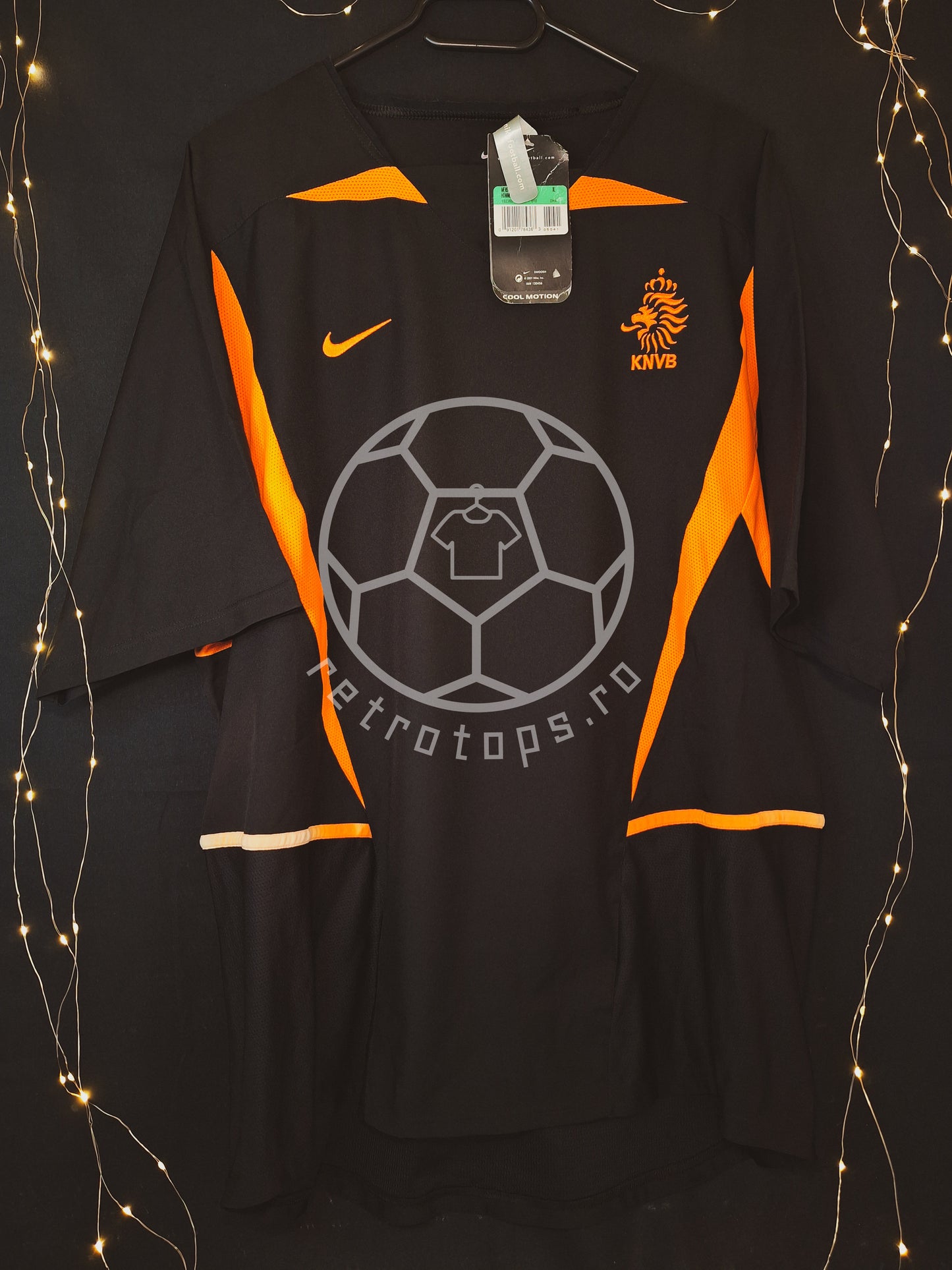 Tricou de fotbal Olanda 2002 deplasare, nou cu etichetă, XL