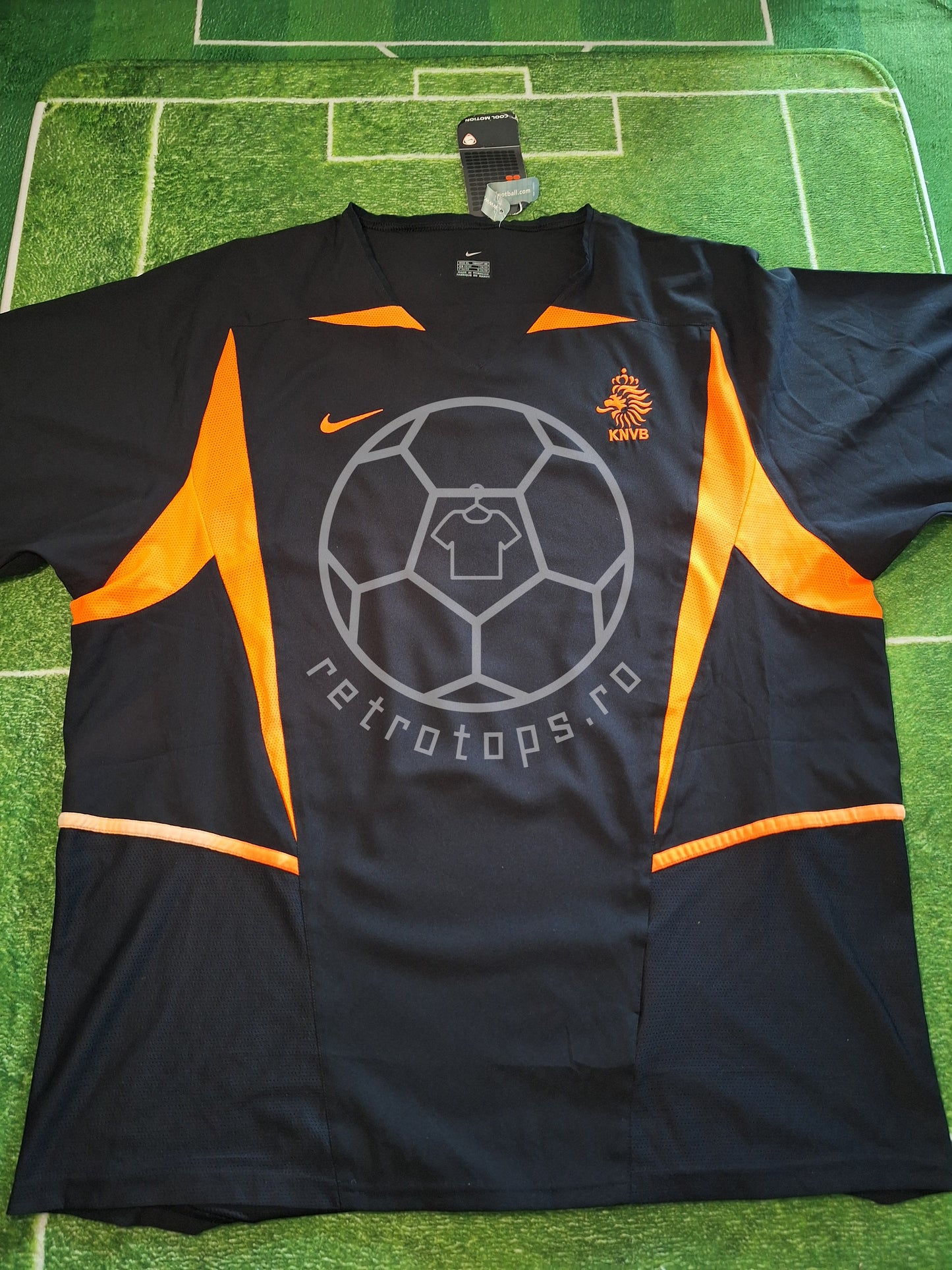 Tricou de fotbal Olanda 2002 deplasare, nou cu etichetă, XL