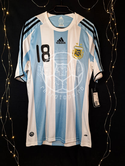 Argentina 2008-2009 home shirt BNWT, Messi 18, M
