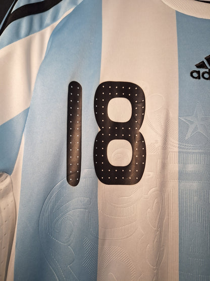 Argentina 2008-2009 home shirt BNWT, Messi 18, M