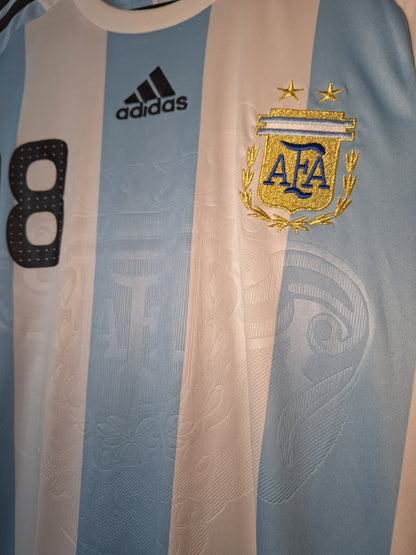 Argentina 2008-2009 home shirt BNWT, Messi 18, M