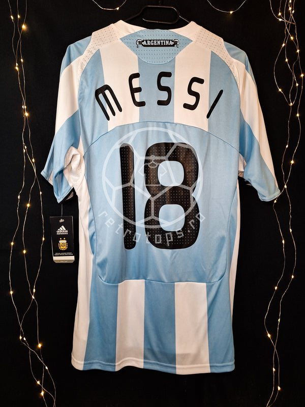 Argentina 2008-2009 home shirt BNWT, Messi 18, M