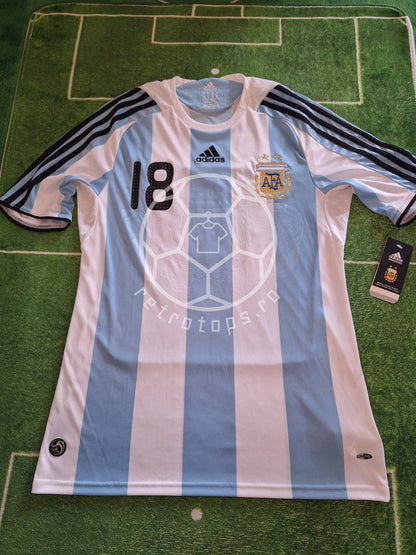 Argentina 2008-2009 home shirt BNWT, Messi 18, M