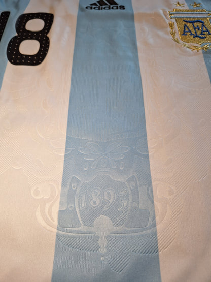 Argentina 2008-2009 home shirt BNWT, Messi 18, M