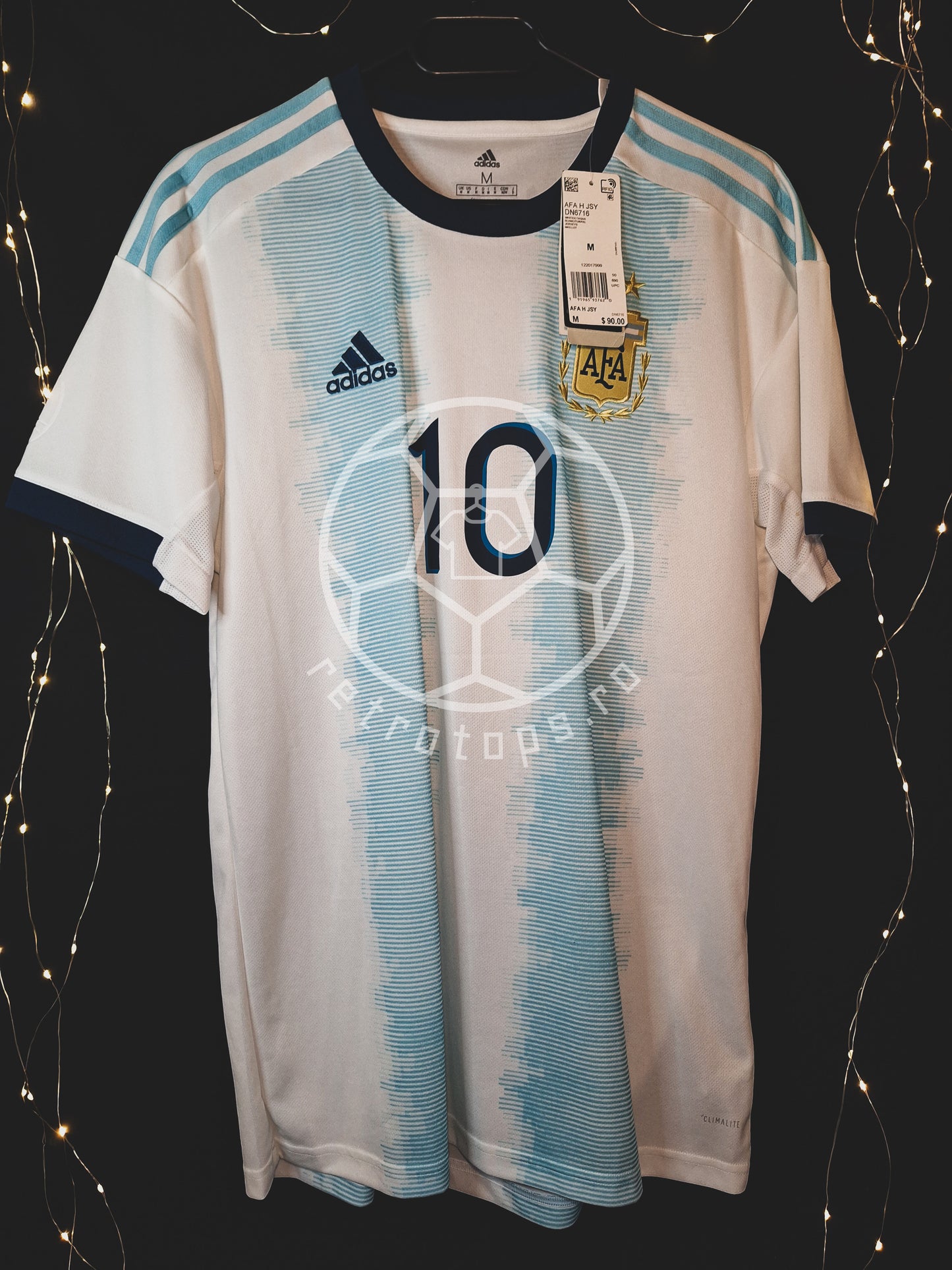 Argentina 2019-2020 BNWT home shirt, Messi 10, M