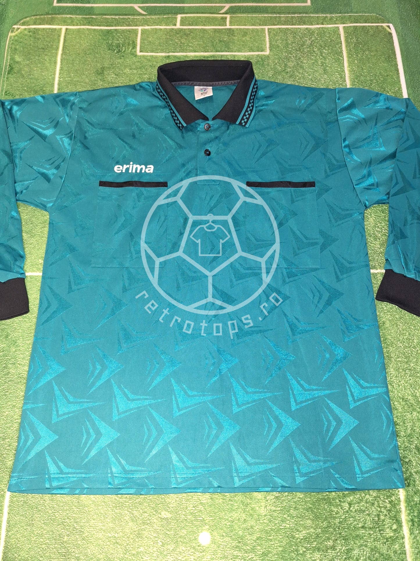 Vintage referee 90s Erima shirt, L