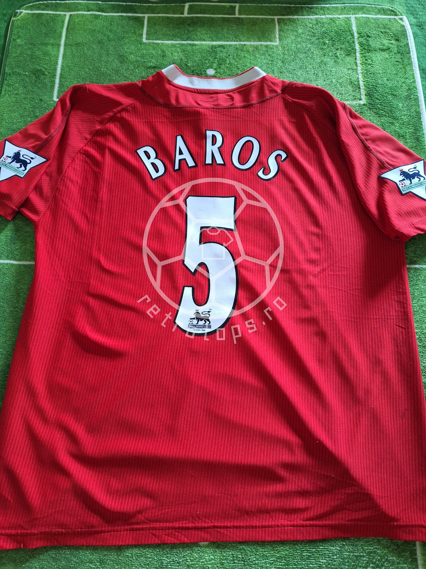 Liverpool 2001-2003 home shirt, Milan Baros 5, XXL/3XL