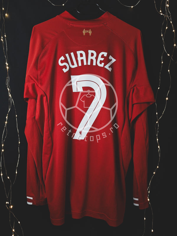 Liverpool 2013-2014 long sleeve shirt, Suarez 7, L