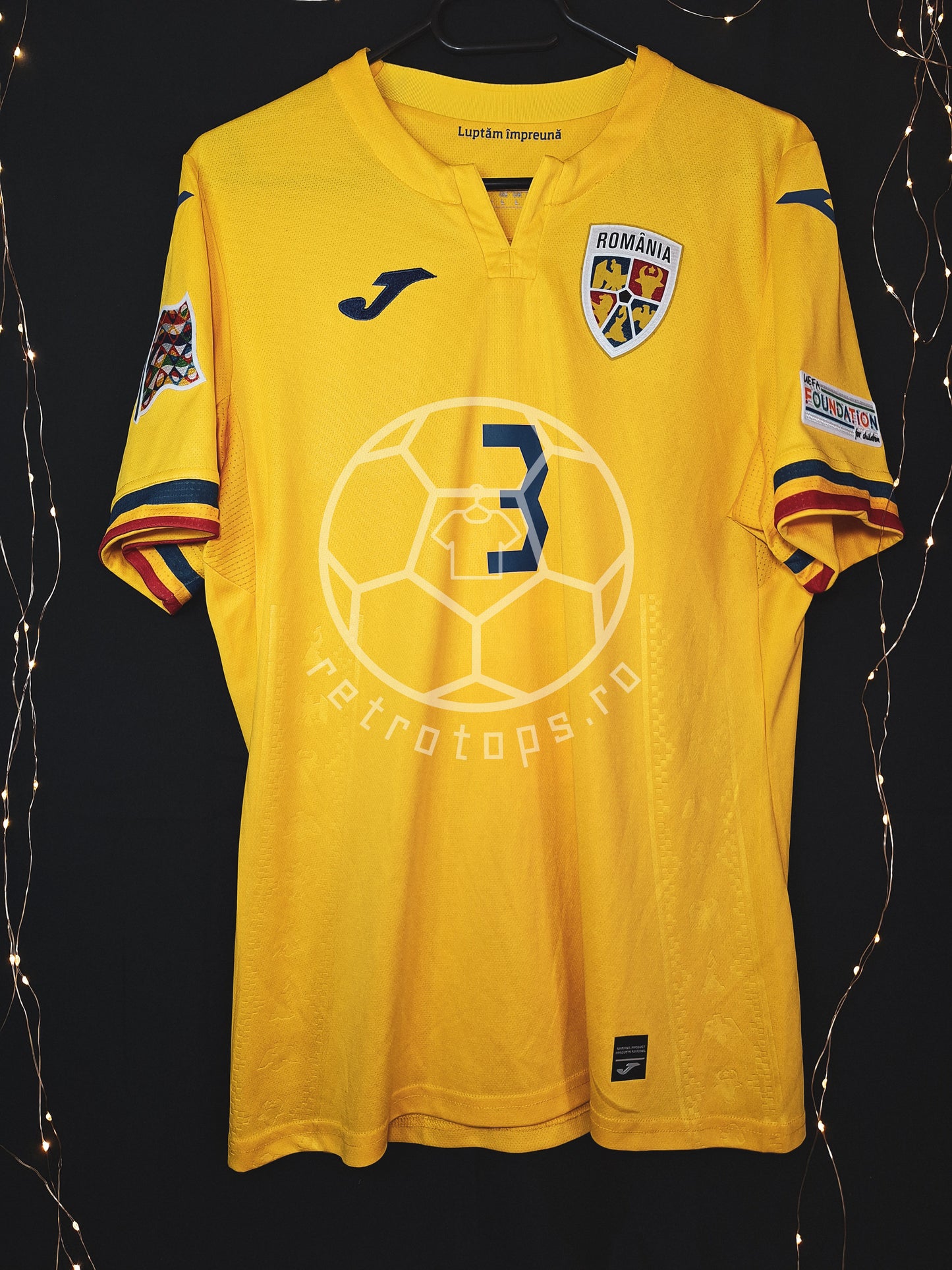 Romania 2024 home shirt, Drăgușin 3, L/M