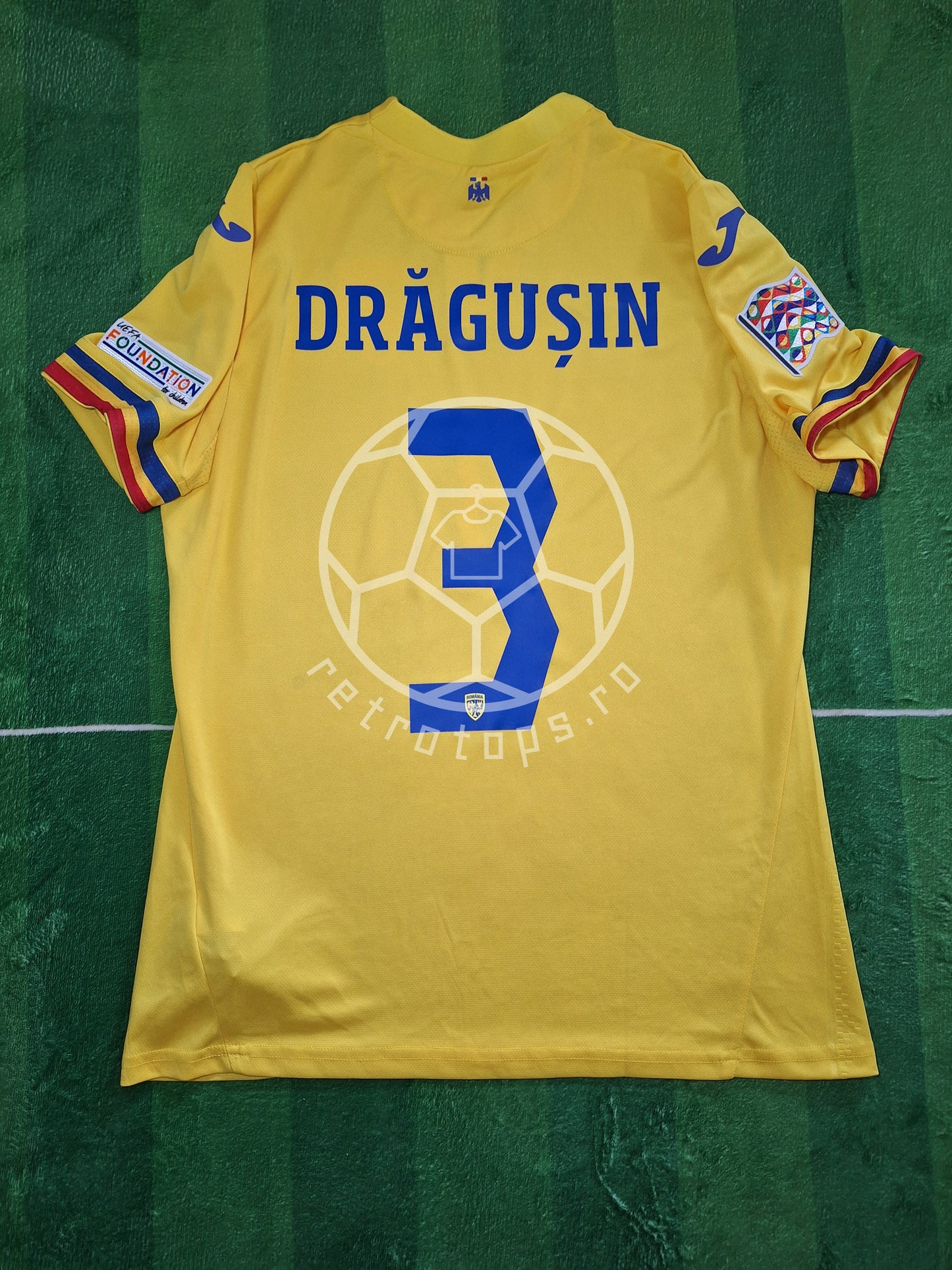 Romania 2024 home shirt, Drăgușin 3, L/M